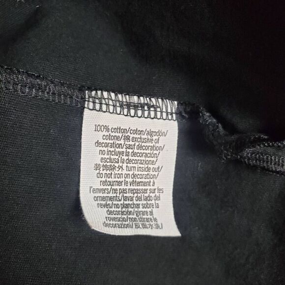 Victoria’s Secret PINK Black LOVE PINK Long Sleeve Shirt Plaid Logo Women’s M - Picture 8 of 9